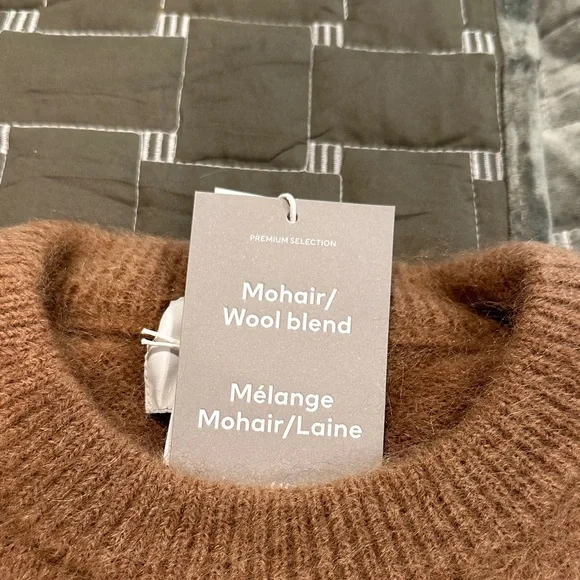 Cozy Mohair Blend Carmel Sweater - Picture 2 of 3